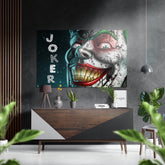 Joker Brushed Aluminium Dibond Wall Art.